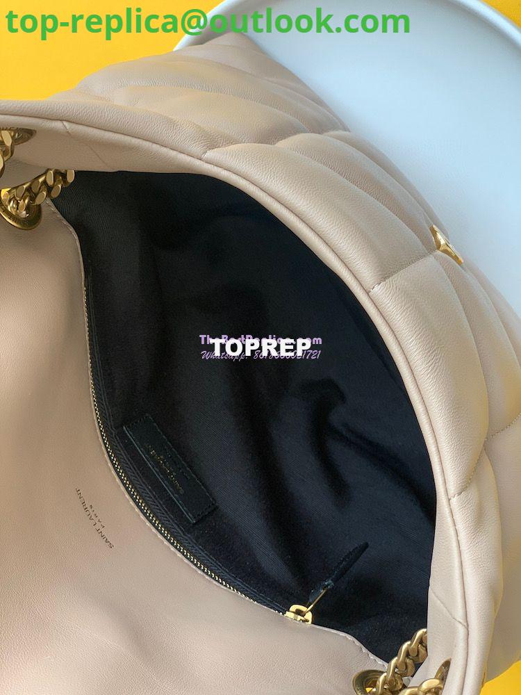 Replica Yves Saint Laurent YSL Loulou Puffer Medium Bag In Quilted Lambskin 5774751 Beige 8 Replica Yves Saint Laurent YSL Loulou Puffer Medium Bag In Quilted Lambskin 5774751 Beige 8