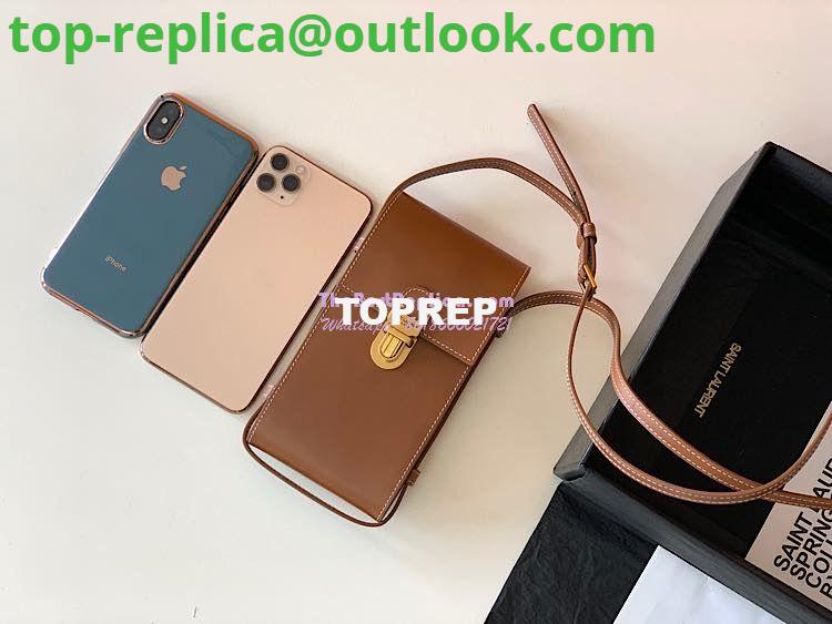 Replica YSL Saint Laurent Tuc Phone Pouch With Strap In Supple Calfskin 6677182 Brown 3 Replica YSL Saint Laurent Tuc Phone Pouch With Strap In Supple Calfskin 6677182 Brown 3