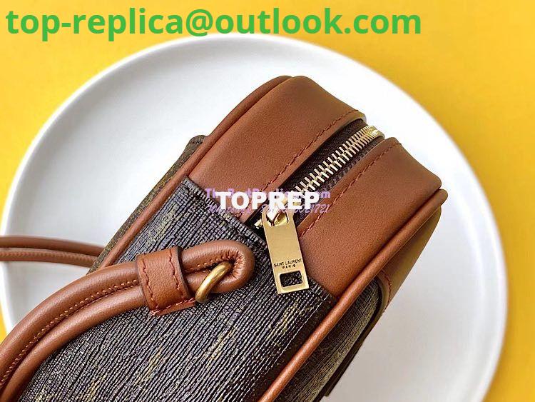 Replica YSL Saint Laurent Le Monogramme Cœur Bag In Canvas And Smooth Leather 6752602 Brown 5 Replica YSL Saint Laurent Le Monogramme Cœur Bag In Canvas And Smooth Leather 6752602 Brown 5