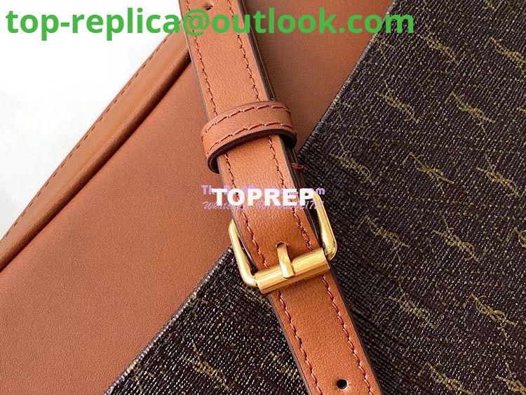 Replica YSL Saint Laurent Le Monogramme Cœur Bag In Canvas And Smooth Leather 6752602 Brown 7 Replica YSL Saint Laurent Le Monogramme Cœur Bag In Canvas And Smooth Leather 6752602 Brown 7