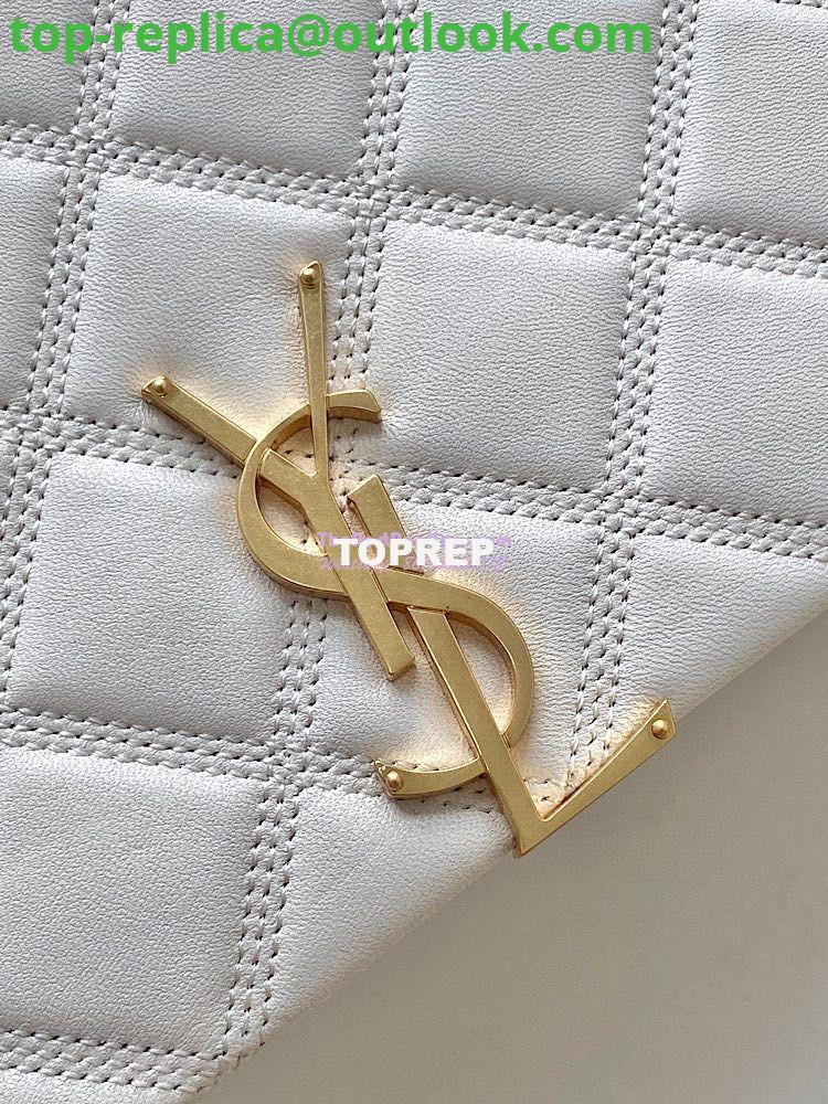 Replica YSL Saint Laurent Becky Mini Chain Bag In Carré-Quilted Lambskin 6292461 Blanc 6 Replica YSL Saint Laurent Becky Mini Chain Bag In Carré-Quilted Lambskin 6292461 Blanc 6