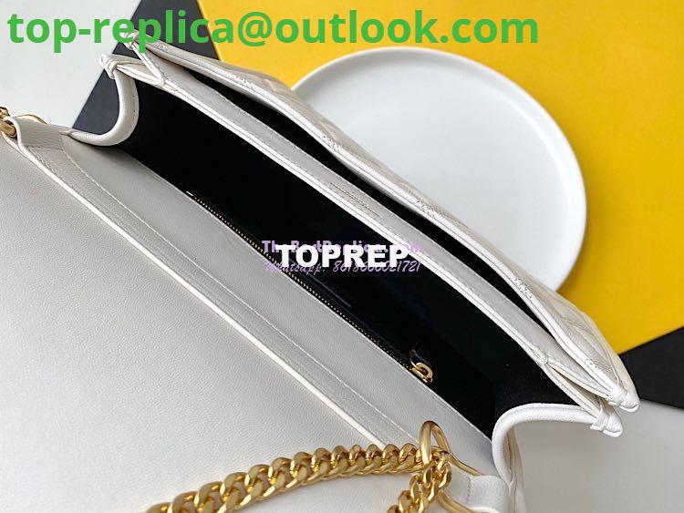 Replica YSL Saint Laurent Becky Mini Chain Bag In Carré-Quilted Lambskin 6292461 Blanc 8 Replica YSL Saint Laurent Becky Mini Chain Bag In Carré-Quilted Lambskin 6292461 Blanc 8