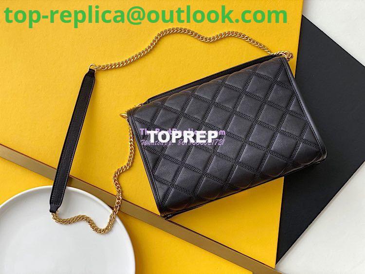 Replica YSL Saint Laurent Becky Mini Chain Bag In Carré-Quilted Lambskin 6292461 black 7 Replica YSL Saint Laurent Becky Mini Chain Bag In Carré-Quilted Lambskin 6292461 black 7