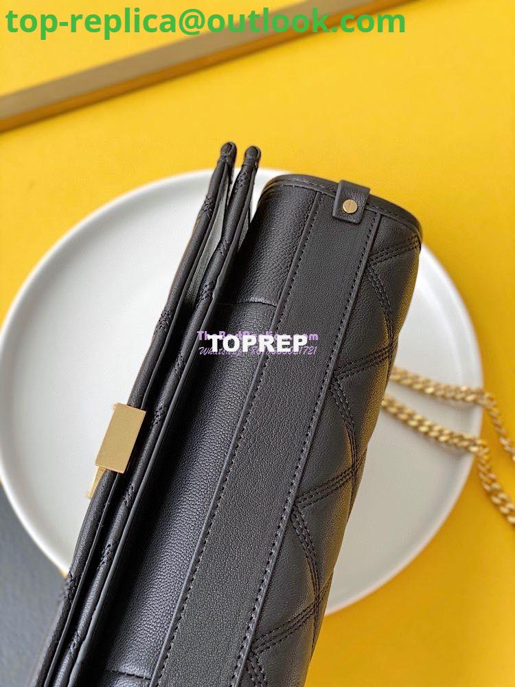 Replica YSL Saint Laurent Becky Mini Chain Bag In Carré-Quilted Lambskin 6292461 black 10 Replica YSL Saint Laurent Becky Mini Chain Bag In Carré-Quilted Lambskin 6292461 black 10