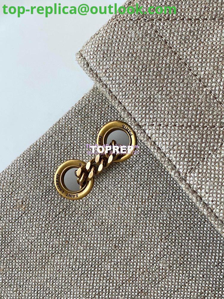 Replica YSL Saint Laurent Jamie Medium "Carré Rive Gauche" Linen Taupe 634820 5 Replica YSL Saint Laurent Jamie Medium "Carré Rive Gauche" Linen Taupe 634820 5