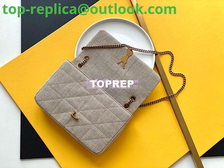 Replica YSL Saint Laurent Jamie Medium "Carré Rive Gauche" Linen Taupe 634820 6 Replica YSL Saint Laurent Jamie Medium "Carré Rive Gauche" Linen Taupe 634820 6