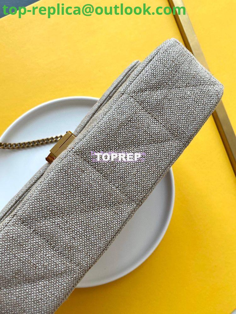 Replica YSL Saint Laurent Jamie Medium "Carré Rive Gauche" Linen Taupe 634820 10 Replica YSL Saint Laurent Jamie Medium "Carré Rive Gauche" Linen Taupe 634820 10