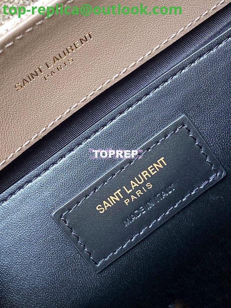 Replica YSL Saint Laurent Loulou Small in Matelassé “Y” Linen Taupe 4946992 8 Replica YSL Saint Laurent Loulou Small in Matelassé “Y” Linen Taupe 4946992 8