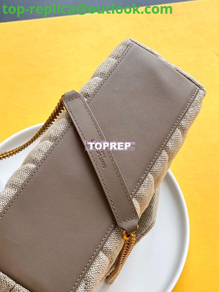 Replica YSL Saint Laurent Loulou Small in Matelassé “Y” Linen Taupe 4946992 10 Replica YSL Saint Laurent Loulou Small in Matelassé “Y” Linen Taupe 4946992 10