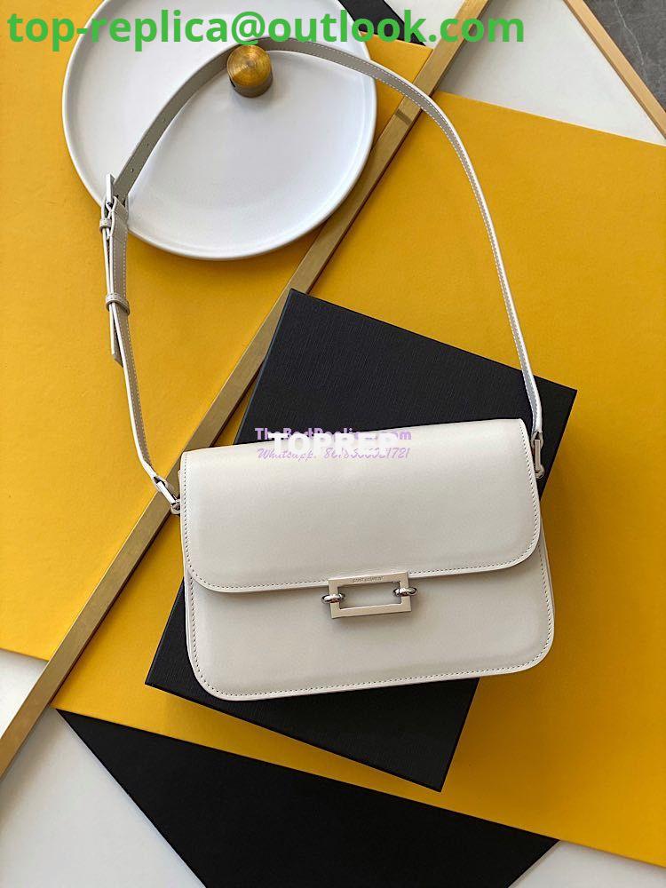 Replica YSL Saint Laurent Le Pavé Satchel In Smooth Leather 6571862 Blanc Replica YSL Saint Laurent Le Pavé Satchel In Smooth Leather 6571862 Blanc