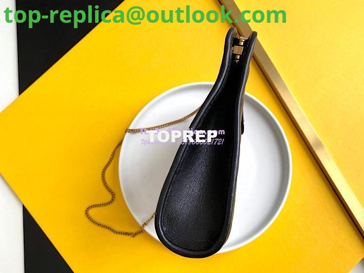 Replica YSL Saint Laurent Victoire Baby Clutch in Leather 65736118 Black 4 Replica YSL Saint Laurent Victoire Baby Clutch in Leather 65736118 Black 4