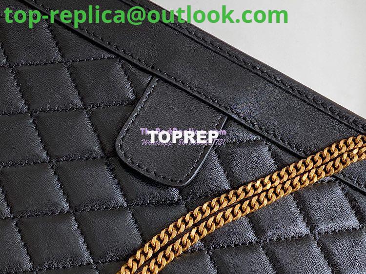 Replica YSL Saint Laurent Victoire Baby Clutch in Leather 65736118 Black 6 Replica YSL Saint Laurent Victoire Baby Clutch in Leather 65736118 Black 6