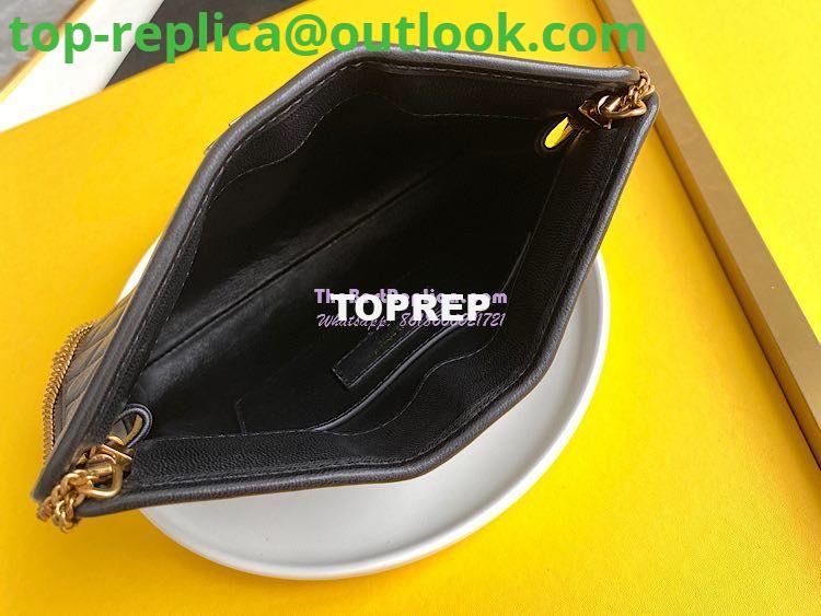 Replica YSL Saint Laurent Victoire Baby Clutch in Leather 65736118 Black 7 Replica YSL Saint Laurent Victoire Baby Clutch in Leather 65736118 Black 7