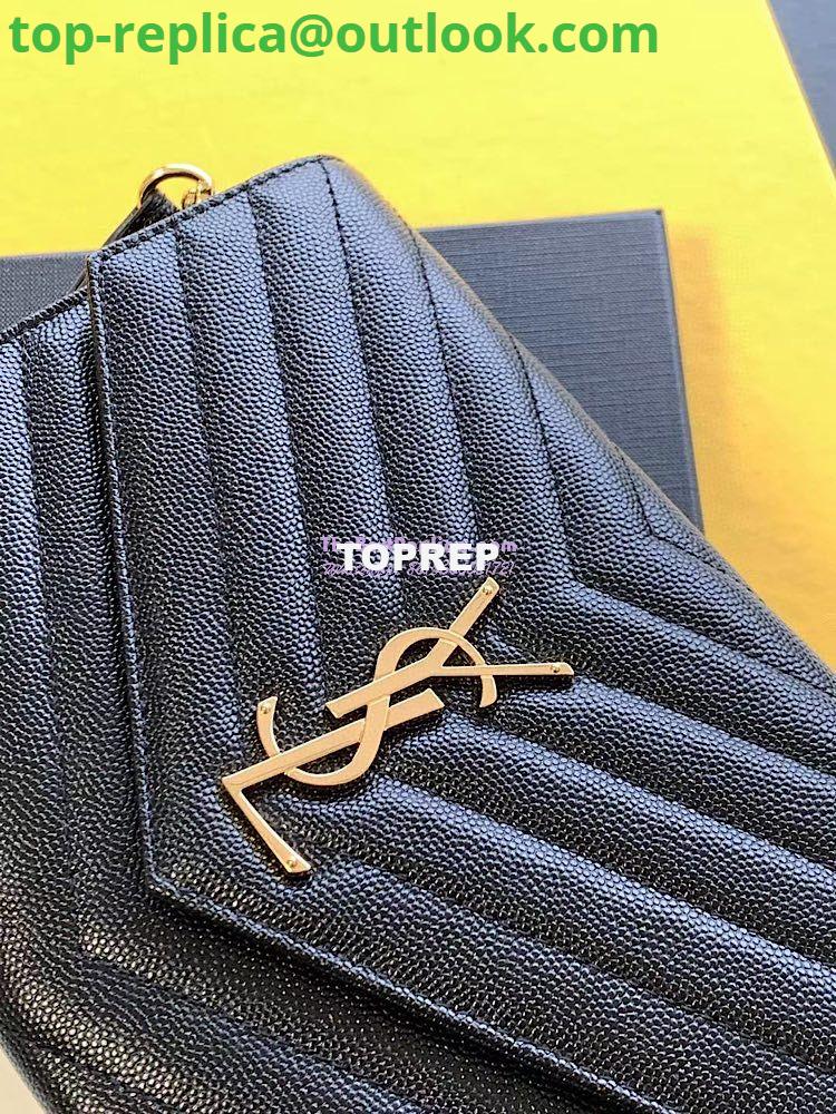 Replica YSL Saint Laurent Monogram Clutch in Quilted Grain De Poudre Embossed Leather 617662 Black 4 Replica YSL Saint Laurent Monogram Clutch in Quilted Grain De Poudre Embossed Leather 617662 Black 4