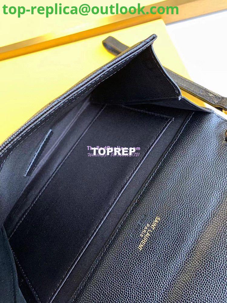 Replica YSL Saint Laurent Monogram Clutch in Quilted Grain De Poudre Embossed Leather 617662 Black 7 Replica YSL Saint Laurent Monogram Clutch in Quilted Grain De Poudre Embossed Leather 617662 Black 7