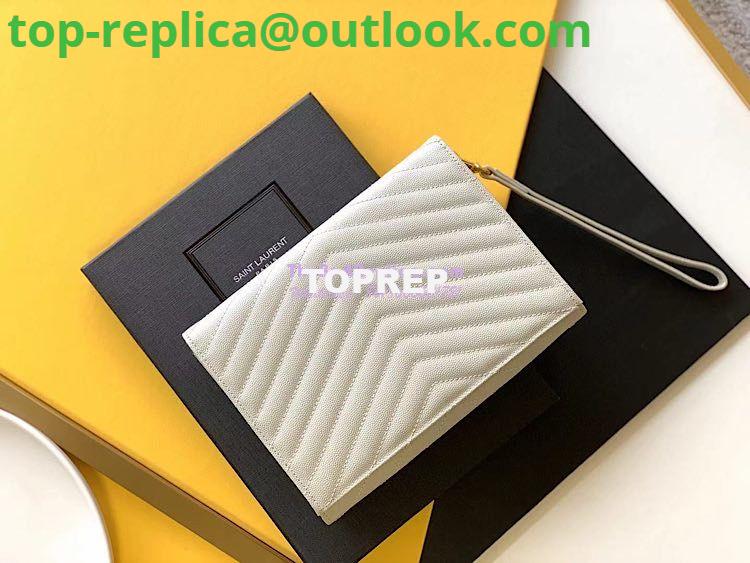Replica YSL Saint Laurent Monogram Clutch in Quilted Grain De Poudre Embossed Leather 617662 Blanc 10 Replica YSL Saint Laurent Monogram Clutch in Quilted Grain De Poudre Embossed Leather 617662 Blanc 10