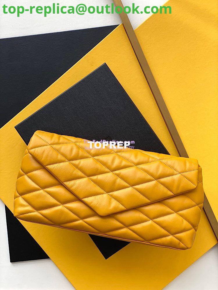 Replica YSL Saint Laurent Sade Puffer Envelope Clutch in Lambskin 6550041 Saffron Replica YSL Saint Laurent Sade Puffer Envelope Clutch in Lambskin 6550041 Saffron