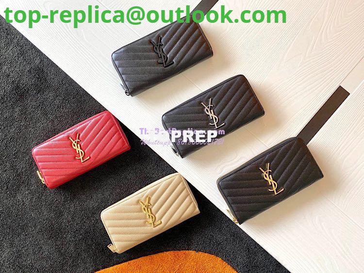 Replica YSL Saint Laurent Monogram Zip Around Wallet In Grain De Poudre Embossed Leather 358094 Replica YSL Saint Laurent Monogram Zip Around Wallet In Grain De Poudre Embossed Leather 358094