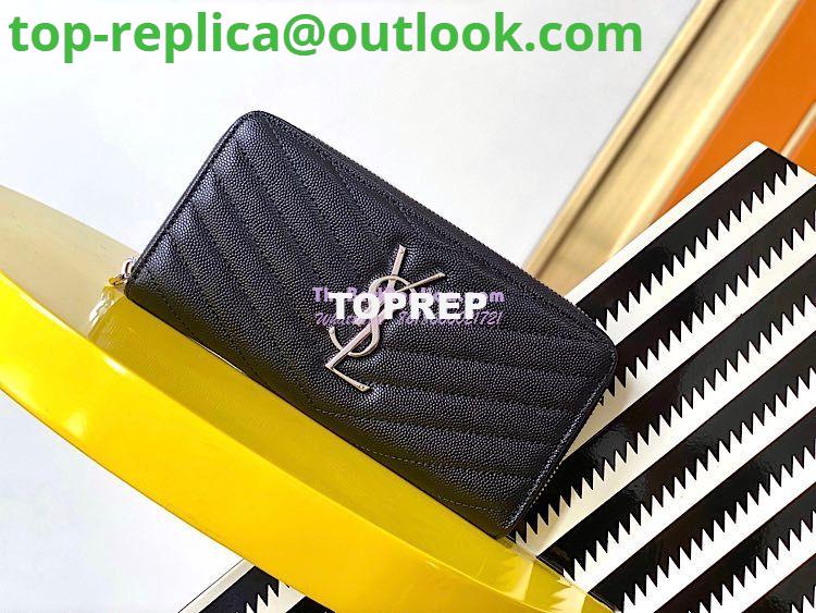 Replica YSL Saint Laurent Monogram Zip Around Wallet In Grain De Poudre Embossed Leather 358094 10 Replica YSL Saint Laurent Monogram Zip Around Wallet In Grain De Poudre Embossed Leather 358094 10