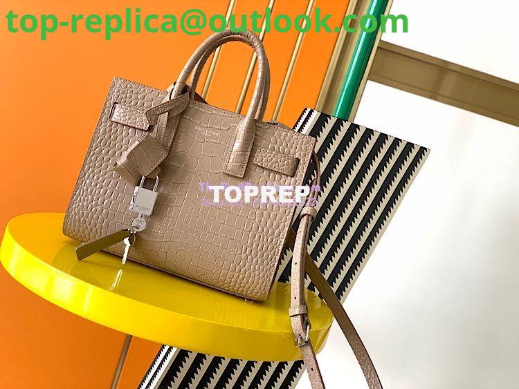 Replica YSL Saint Laurent Classic Sac De Jour Baby Nano In Embossed Crocodile Shiny Leather 421863 Beige 12 Replica YSL Saint Laurent Classic Sac De Jour Baby Nano In Embossed Crocodile Shiny Leather 421863 Beige 12