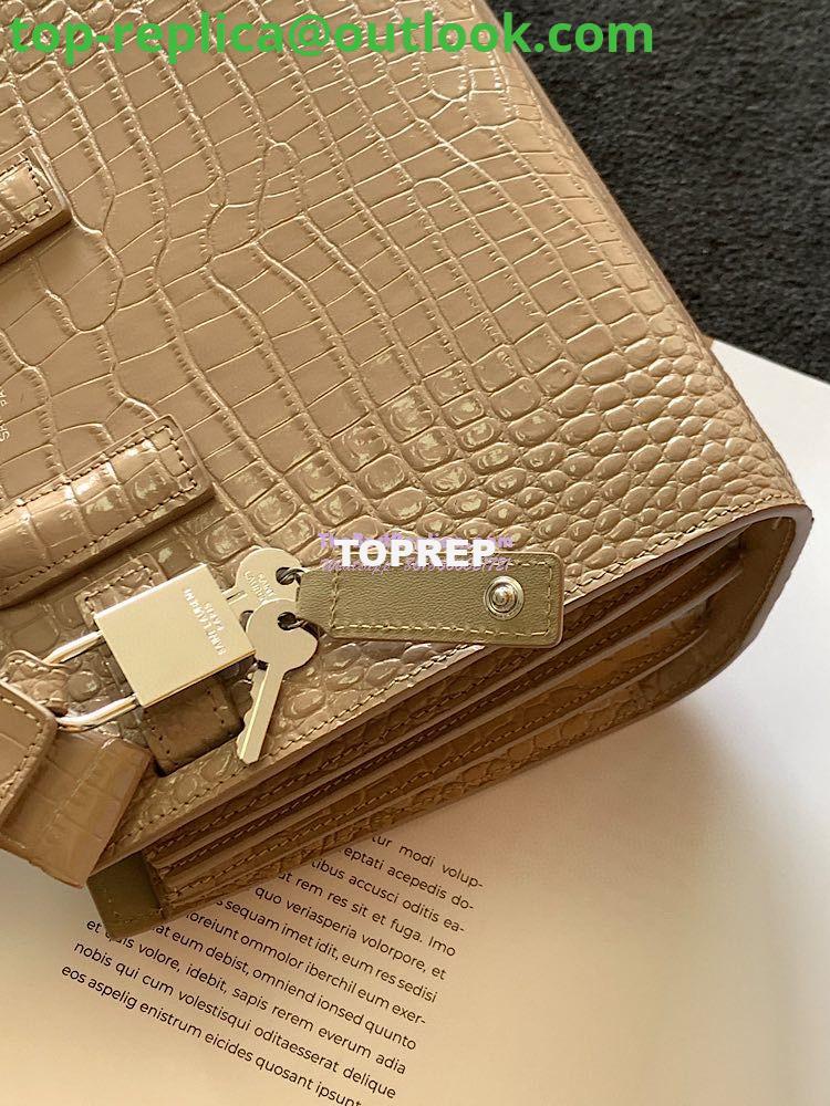 Replica YSL Saint Laurent Classic Sac De Jour Baby Nano In Embossed Crocodile Shiny Leather 421863 Beige 14 Replica YSL Saint Laurent Classic Sac De Jour Baby Nano In Embossed Crocodile Shiny Leather 421863 Beige 14