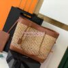 Replica YSL Saint Laurent Saint Laurent N/S Toy Shopping Bag in Woven Cane And Brown Leather 6551612 12