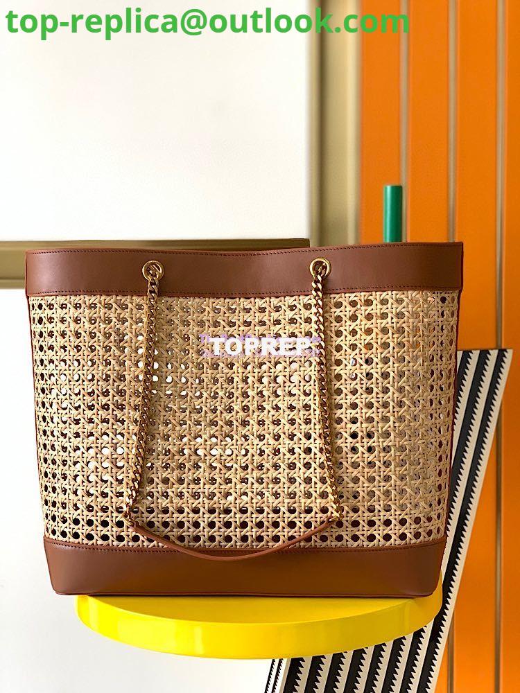 Replica YSL Saint Laurent E/W Shopping Bag in Woven Cane And Leather 6551432 9 Replica YSL Saint Laurent E/W Shopping Bag in Woven Cane And Leather 6551432 9