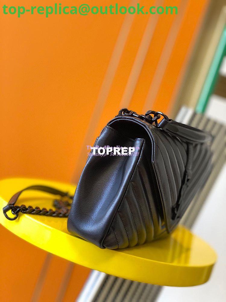 Replica YSL Saint Laurent College Medium In Matelassé Leather 600279 All Black 3 Replica YSL Saint Laurent College Medium In Matelassé Leather 600279 All Black 3