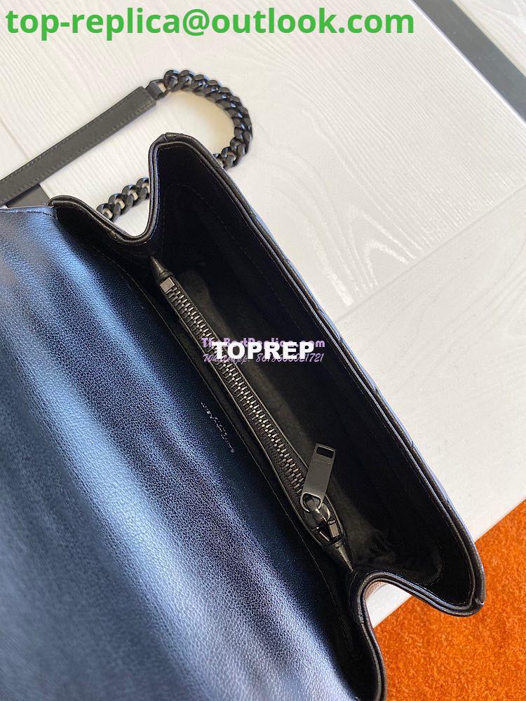 Replica YSL Saint Laurent College Medium In Matelassé Leather 600279 All Black 7 Replica YSL Saint Laurent College Medium In Matelassé Leather 600279 All Black 7