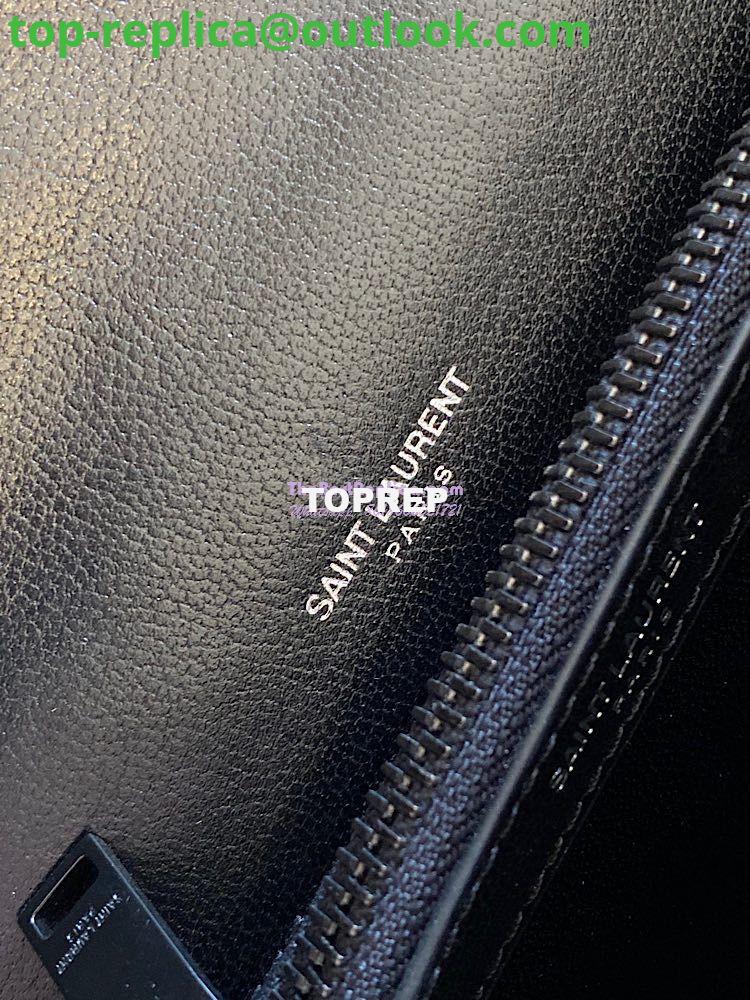 Replica YSL Saint Laurent College Medium In Matelassé Leather 600279 All Black 8 Replica YSL Saint Laurent College Medium In Matelassé Leather 600279 All Black 8