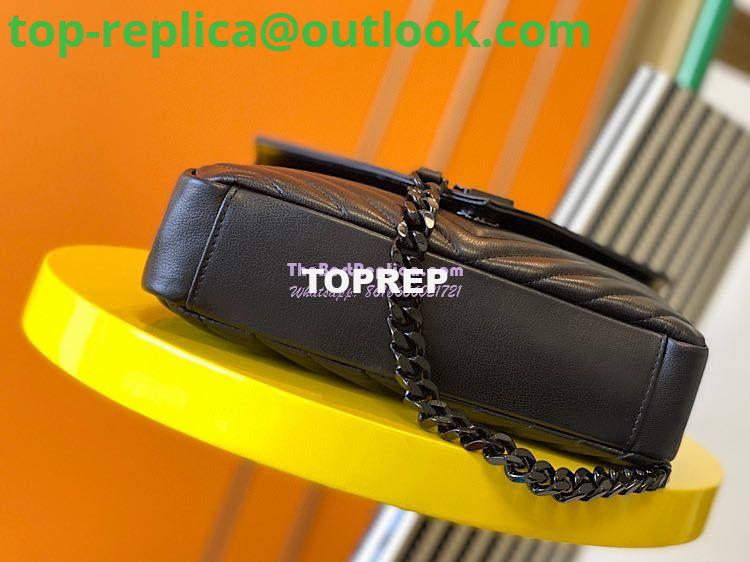 Replica YSL Saint Laurent College Medium In Matelassé Leather 600279 All Black 9 Replica YSL Saint Laurent College Medium In Matelassé Leather 600279 All Black 9