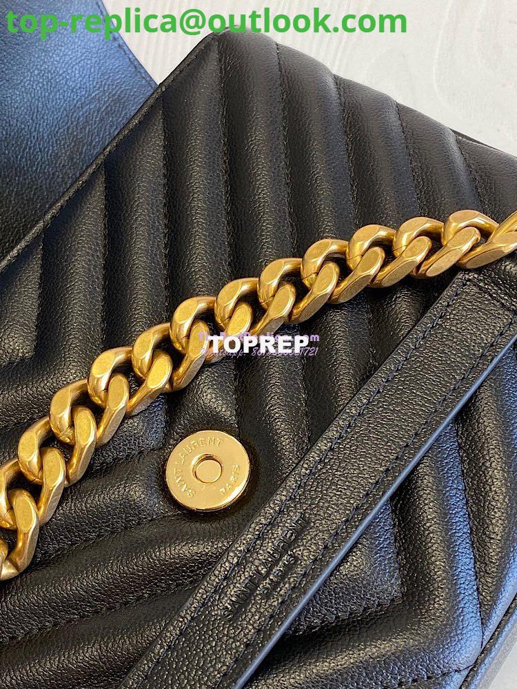 Replica YSL Saint Laurent College Medium In Matelassé Leather 600279 Black 6 Replica YSL Saint Laurent College Medium In Matelassé Leather 600279 Black 6