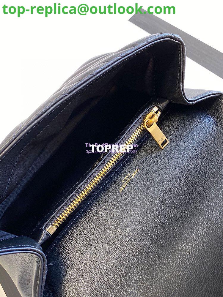 Replica YSL Saint Laurent College Medium In Matelassé Leather 600279 Black 7 Replica YSL Saint Laurent College Medium In Matelassé Leather 600279 Black 7