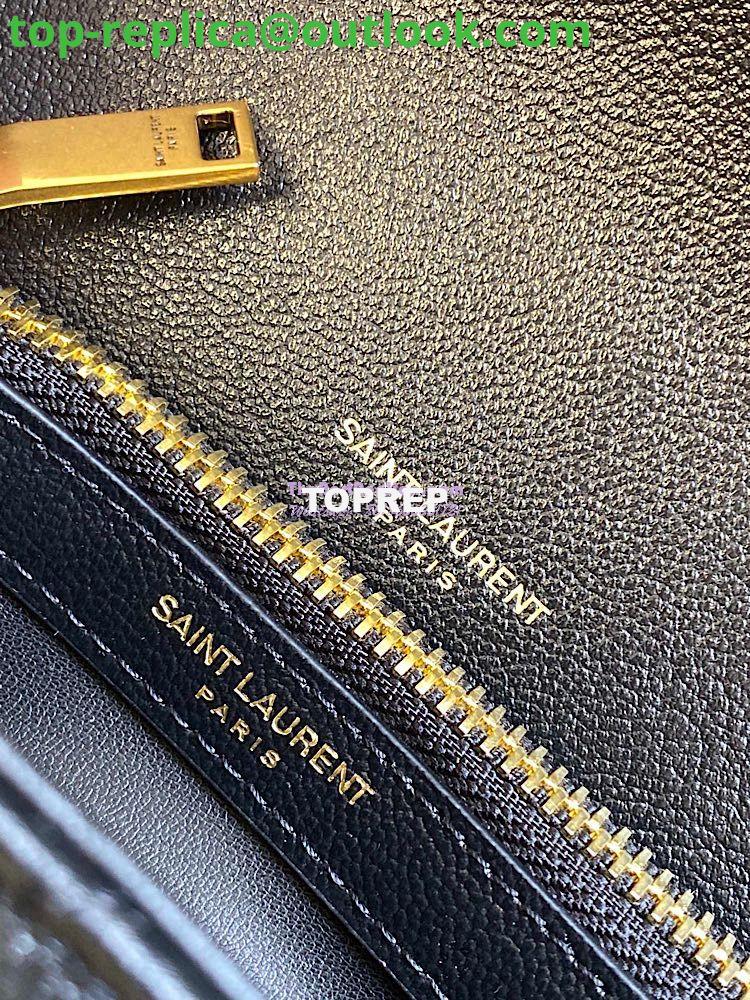 Replica YSL Saint Laurent College Medium In Matelassé Leather 600279 Black 8 Replica YSL Saint Laurent College Medium In Matelassé Leather 600279 Black 8