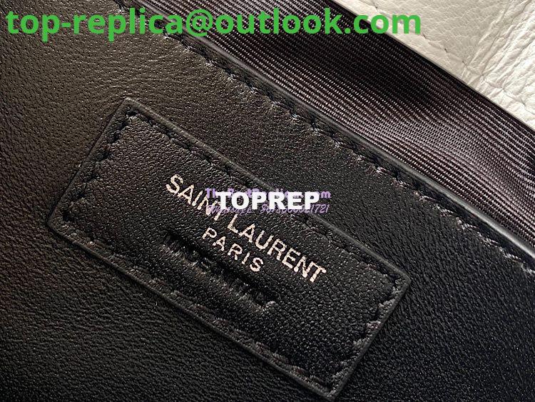 Replica YSL Saint Laurent College Medium In Matelassé Leather 600279 White 10 Replica YSL Saint Laurent College Medium In Matelassé Leather 600279 White 10