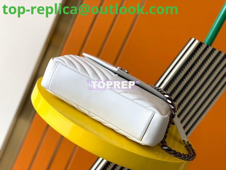 Replica YSL Saint Laurent College Medium In Matelassé Leather 600279 White 12 Replica YSL Saint Laurent College Medium In Matelassé Leather 600279 White 12