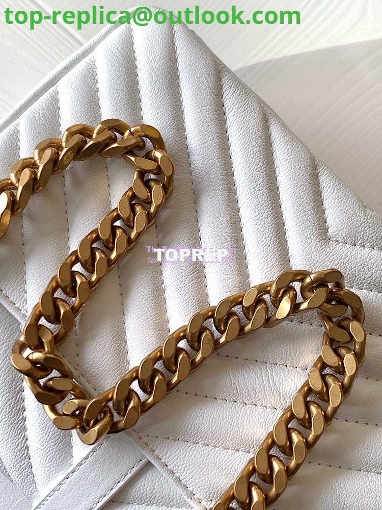 Replica YSL Saint Laurent College Medium In Matelassé Leather 600279 White 18 Replica YSL Saint Laurent College Medium In Matelassé Leather 600279 White 18