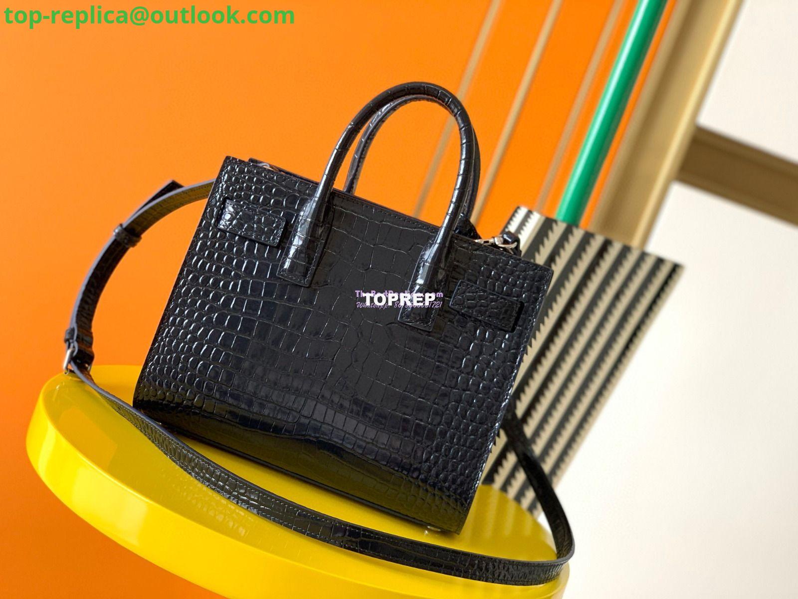 Replica YSL Saint Laurent Classic Sac De Jour Baby Nano In Embossed Crocodile Shiny Leather 421863 Navy Blue 8 Replica YSL Saint Laurent Classic Sac De Jour Baby Nano In Embossed Crocodile Shiny Leather 421863 Navy Blue 8