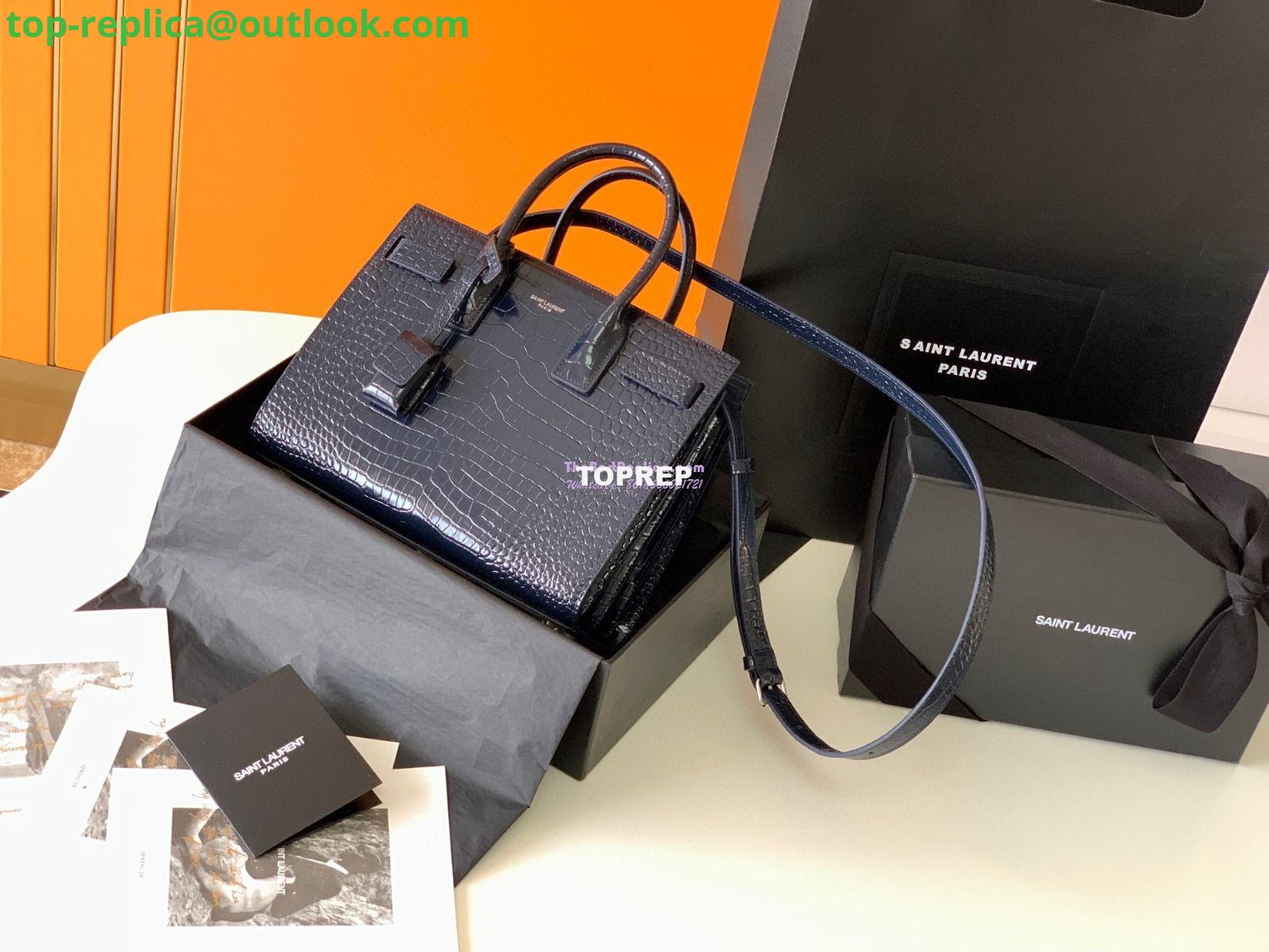 Replica YSL Saint Laurent Classic Sac De Jour Baby Nano In Embossed Crocodile Shiny Leather 421863 Navy Blue 9 Replica YSL Saint Laurent Classic Sac De Jour Baby Nano In Embossed Crocodile Shiny Leather 421863 Navy Blue 9