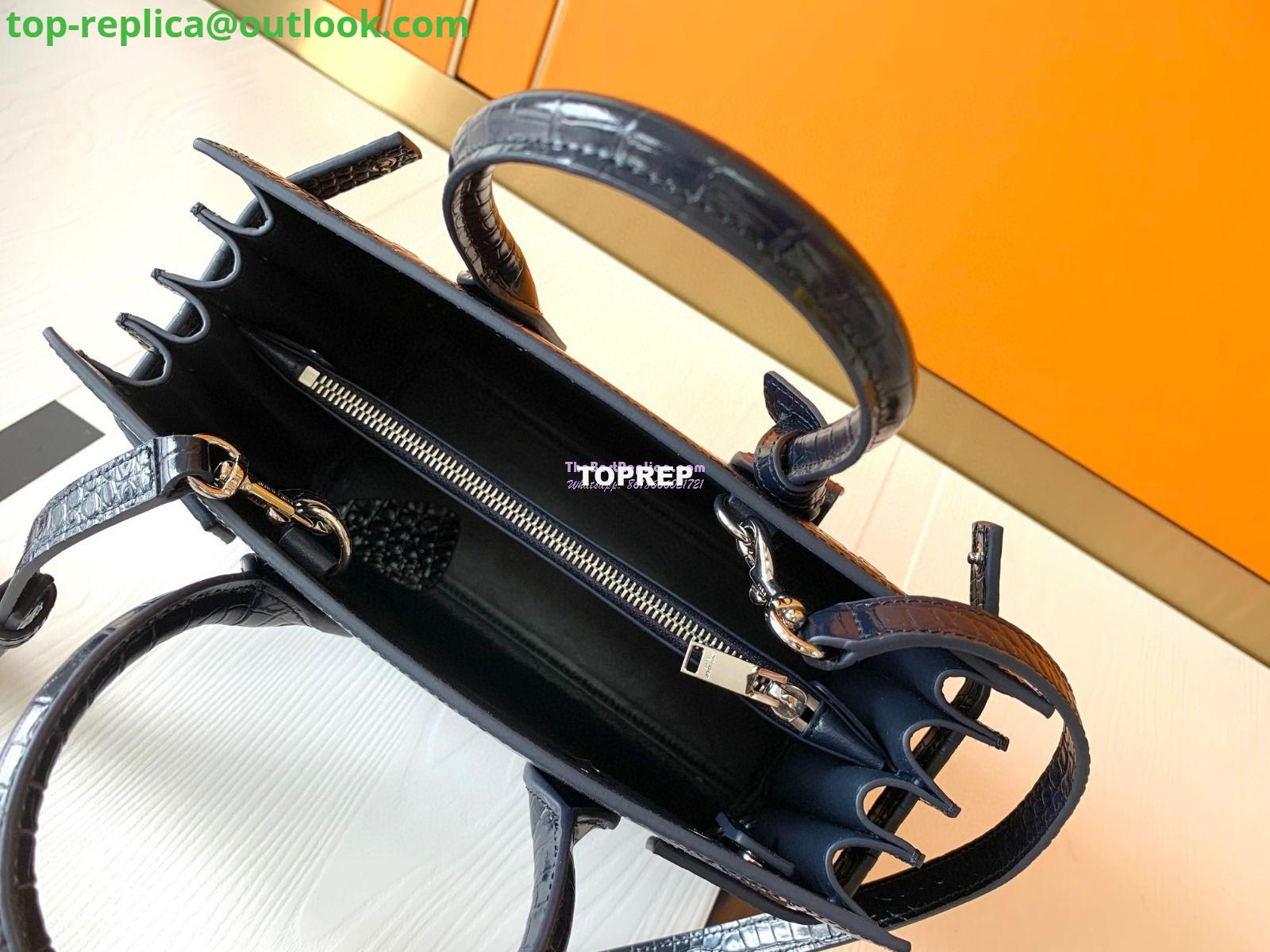 Replica YSL Saint Laurent Classic Sac De Jour Baby Nano In Embossed Crocodile Shiny Leather 421863 Navy Blue 12 Replica YSL Saint Laurent Classic Sac De Jour Baby Nano In Embossed Crocodile Shiny Leather 421863 Navy Blue 12