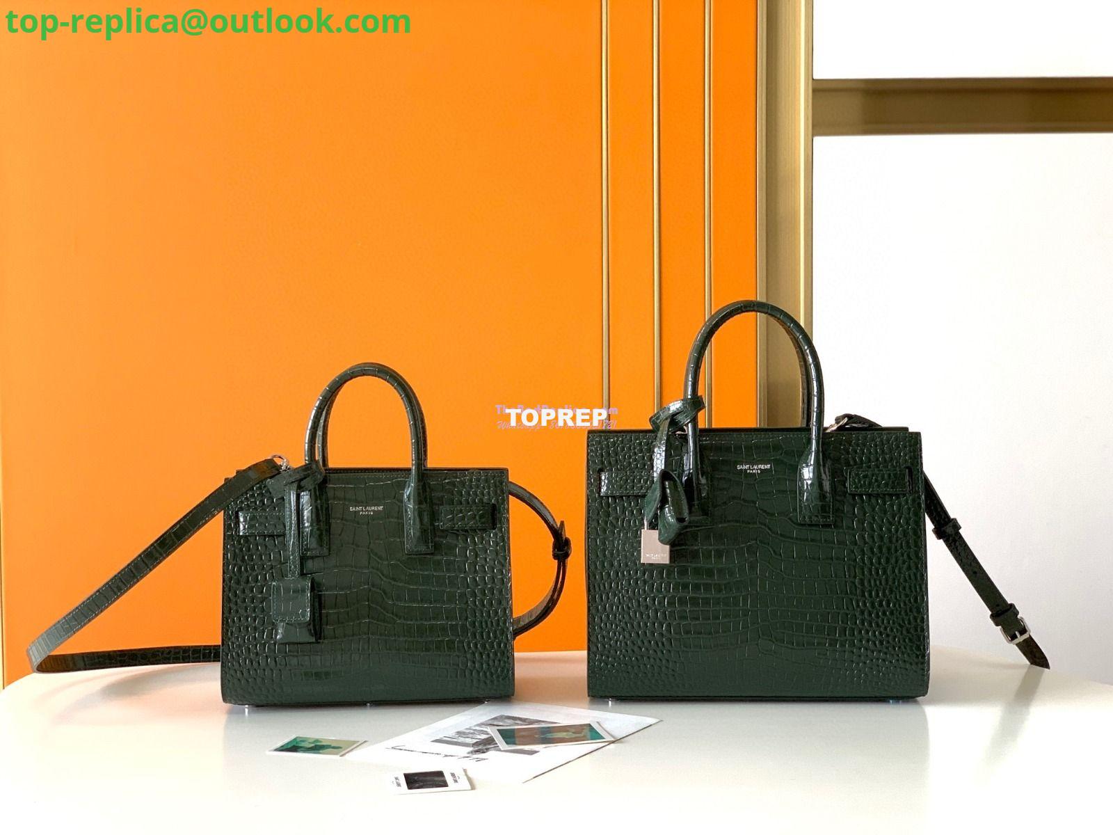 Replica YSL Saint Laurent Classic Sac De Jour Baby Nano In Embossed Crocodile Shiny Leather 421863 Dark Green Replica YSL Saint Laurent Classic Sac De Jour Baby Nano In Embossed Crocodile Shiny Leather 421863 Dark Green