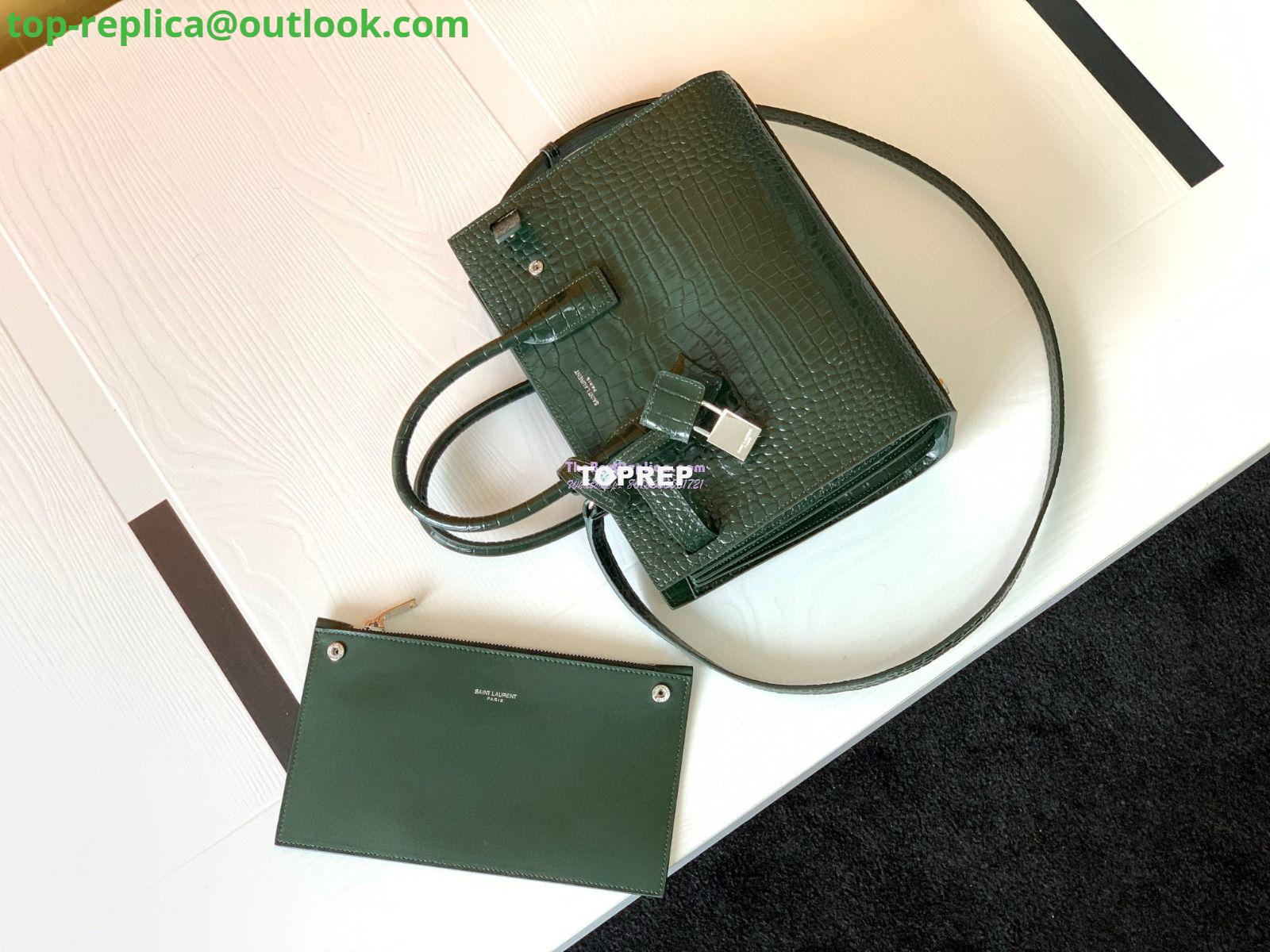Replica YSL Saint Laurent Classic Sac De Jour Baby Nano In Embossed Crocodile Shiny Leather 421863 Dark Green 6 Replica YSL Saint Laurent Classic Sac De Jour Baby Nano In Embossed Crocodile Shiny Leather 421863 Dark Green 6