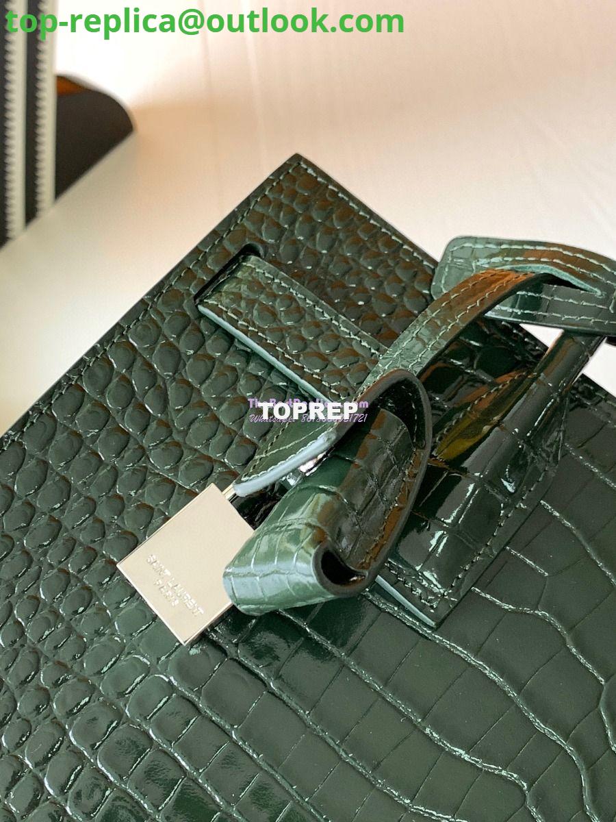 Replica YSL Saint Laurent Classic Sac De Jour Baby Nano In Embossed Crocodile Shiny Leather 421863 Dark Green 7 Replica YSL Saint Laurent Classic Sac De Jour Baby Nano In Embossed Crocodile Shiny Leather 421863 Dark Green 7