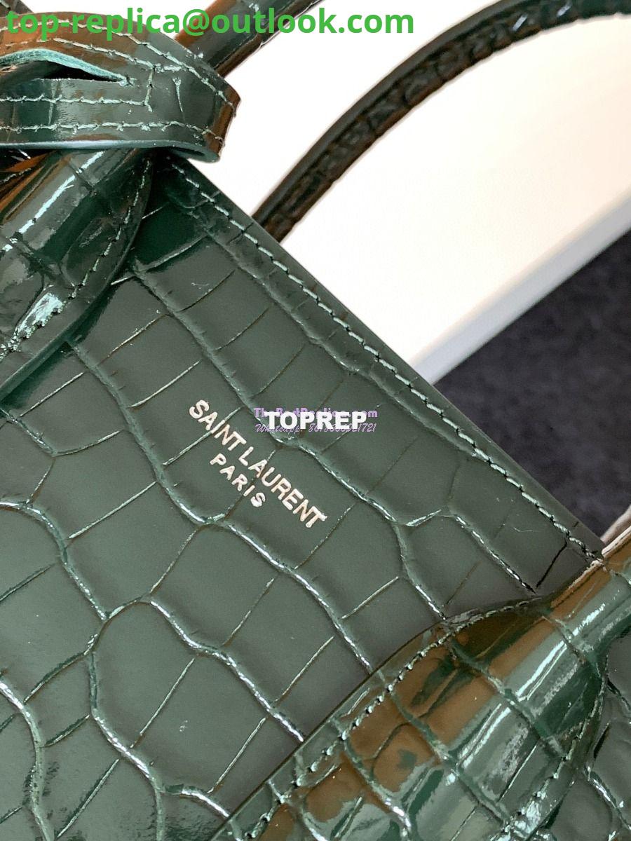 Replica YSL Saint Laurent Classic Sac De Jour Baby Nano In Embossed Crocodile Shiny Leather 421863 Dark Green 8 Replica YSL Saint Laurent Classic Sac De Jour Baby Nano In Embossed Crocodile Shiny Leather 421863 Dark Green 8