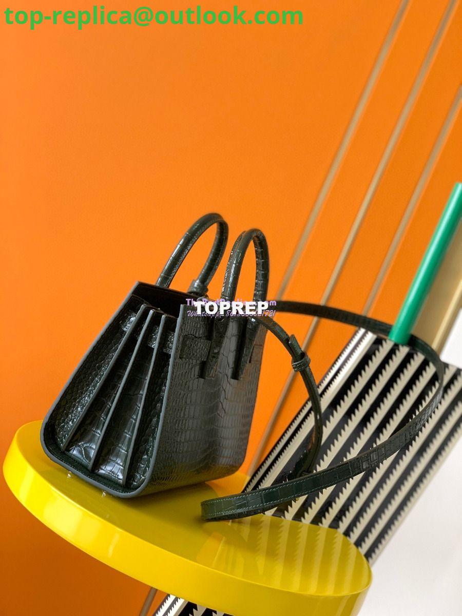 Replica YSL Saint Laurent Classic Sac De Jour Baby Nano In Embossed Crocodile Shiny Leather 421863 Dark Green 14 Replica YSL Saint Laurent Classic Sac De Jour Baby Nano In Embossed Crocodile Shiny Leather 421863 Dark Green 14