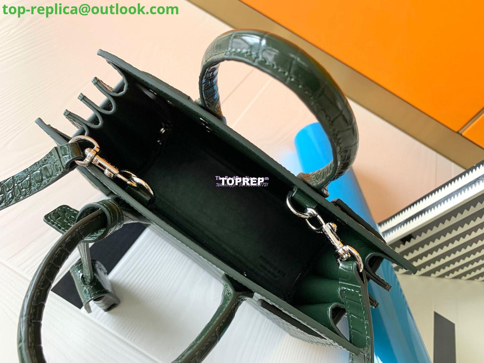 Replica YSL Saint Laurent Classic Sac De Jour Baby Nano In Embossed Crocodile Shiny Leather 421863 Dark Green 16 Replica YSL Saint Laurent Classic Sac De Jour Baby Nano In Embossed Crocodile Shiny Leather 421863 Dark Green 16