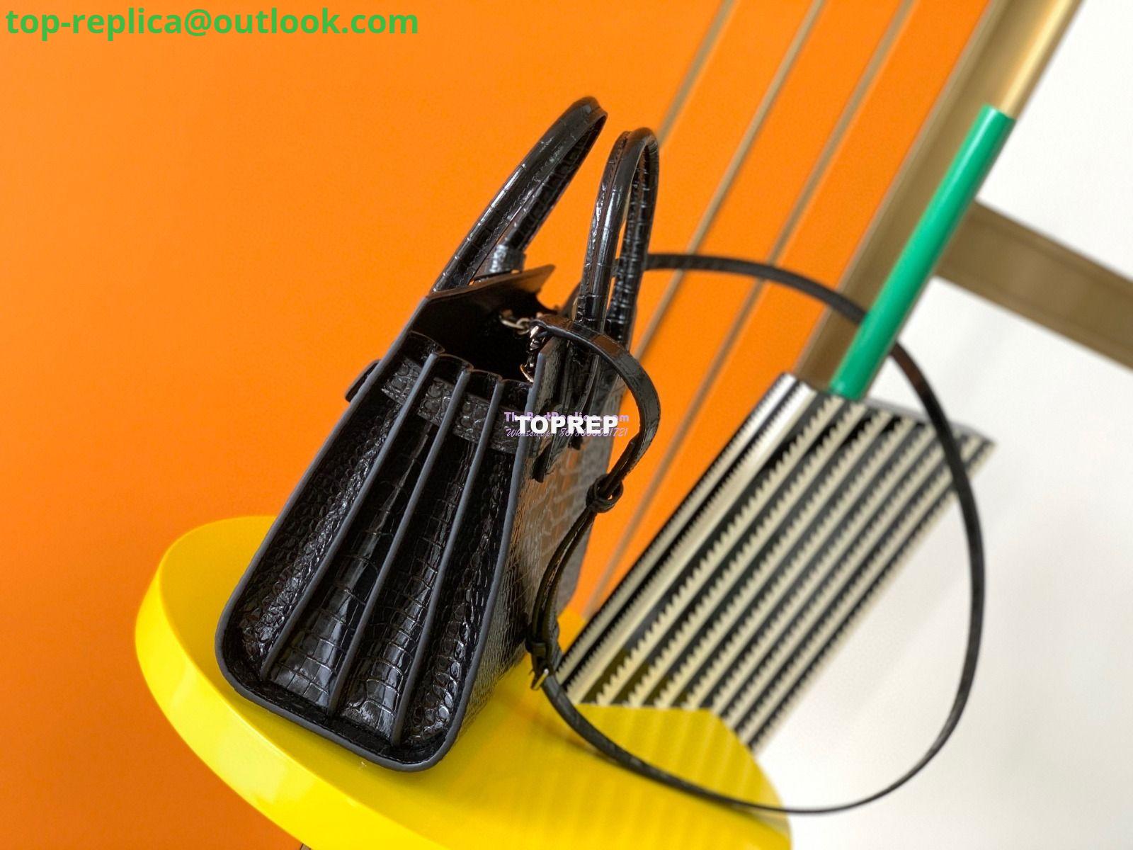 Replica YSL Saint Laurent Classic Sac De Jour Baby Nano In Embossed  Crocodile Shiny Leather 421863 Black 4 Replica YSL Saint Laurent Classic Sac De Jour Baby Nano In Embossed  Crocodile Shiny Leather 421863 Black 4