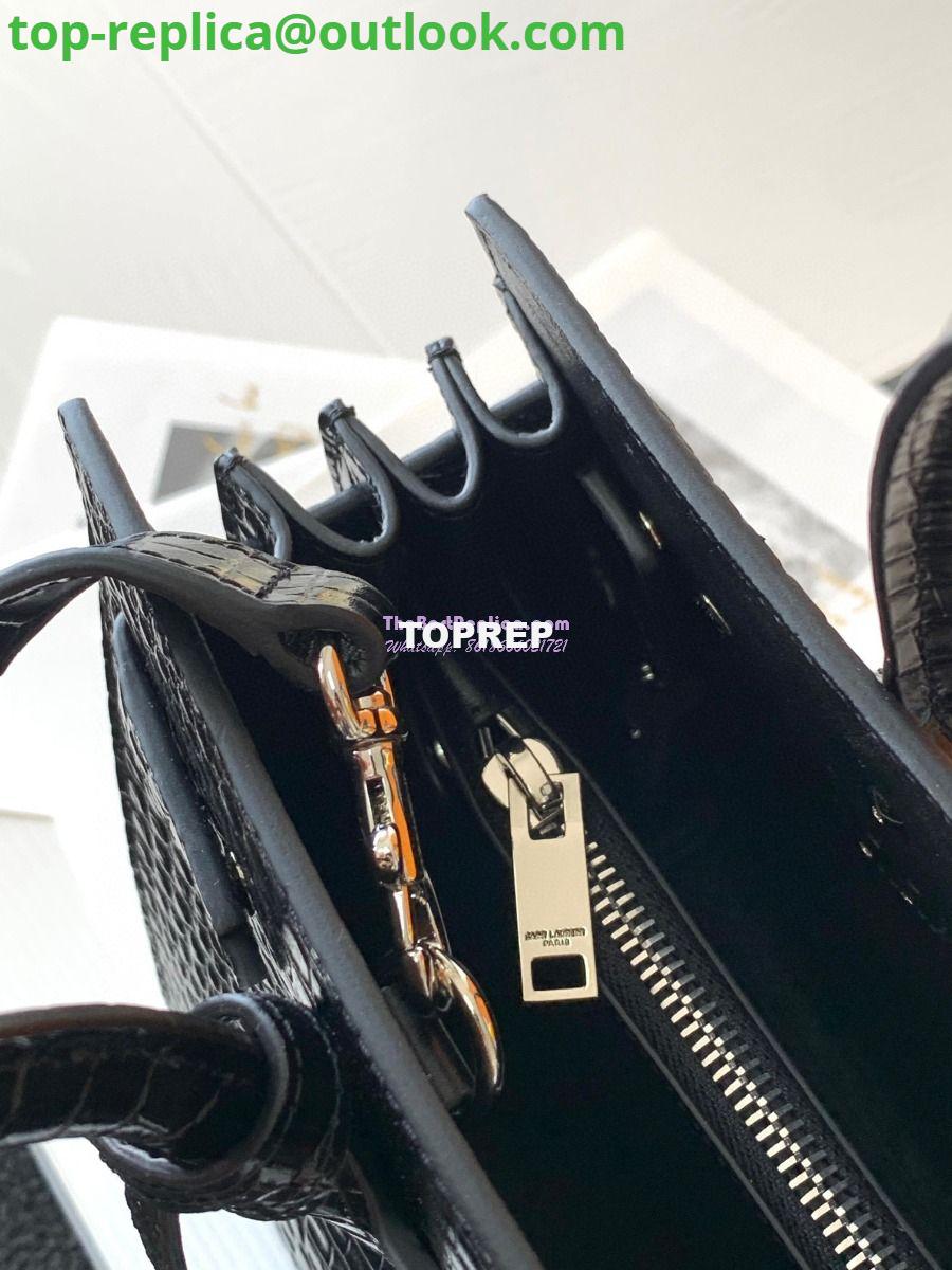 Replica YSL Saint Laurent Classic Sac De Jour Baby Nano In Embossed  Crocodile Shiny Leather 421863 Black 6 Replica YSL Saint Laurent Classic Sac De Jour Baby Nano In Embossed  Crocodile Shiny Leather 421863 Black 6