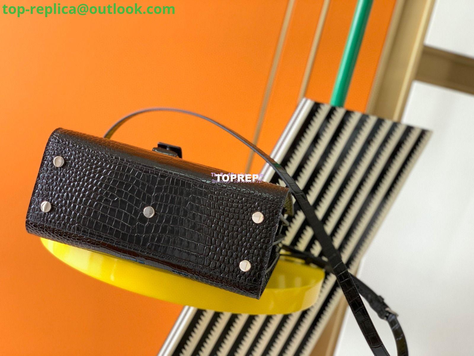 Replica YSL Saint Laurent Classic Sac De Jour Baby Nano In Embossed  Crocodile Shiny Leather 421863 Black 9 Replica YSL Saint Laurent Classic Sac De Jour Baby Nano In Embossed  Crocodile Shiny Leather 421863 Black 9