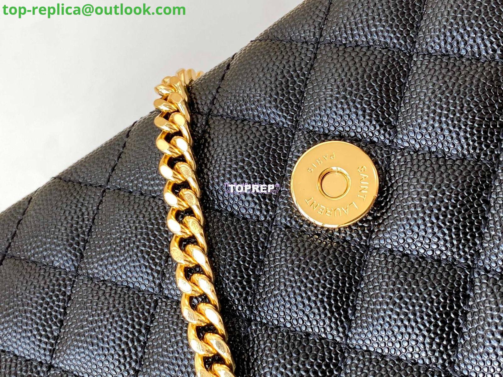 Replica YSL Envelope small bag in mix matelassé grain de poudre embossed leather 526286 black GHW 7 Replica YSL Envelope small bag in mix matelassé grain de poudre embossed leather 526286 black GHW 7